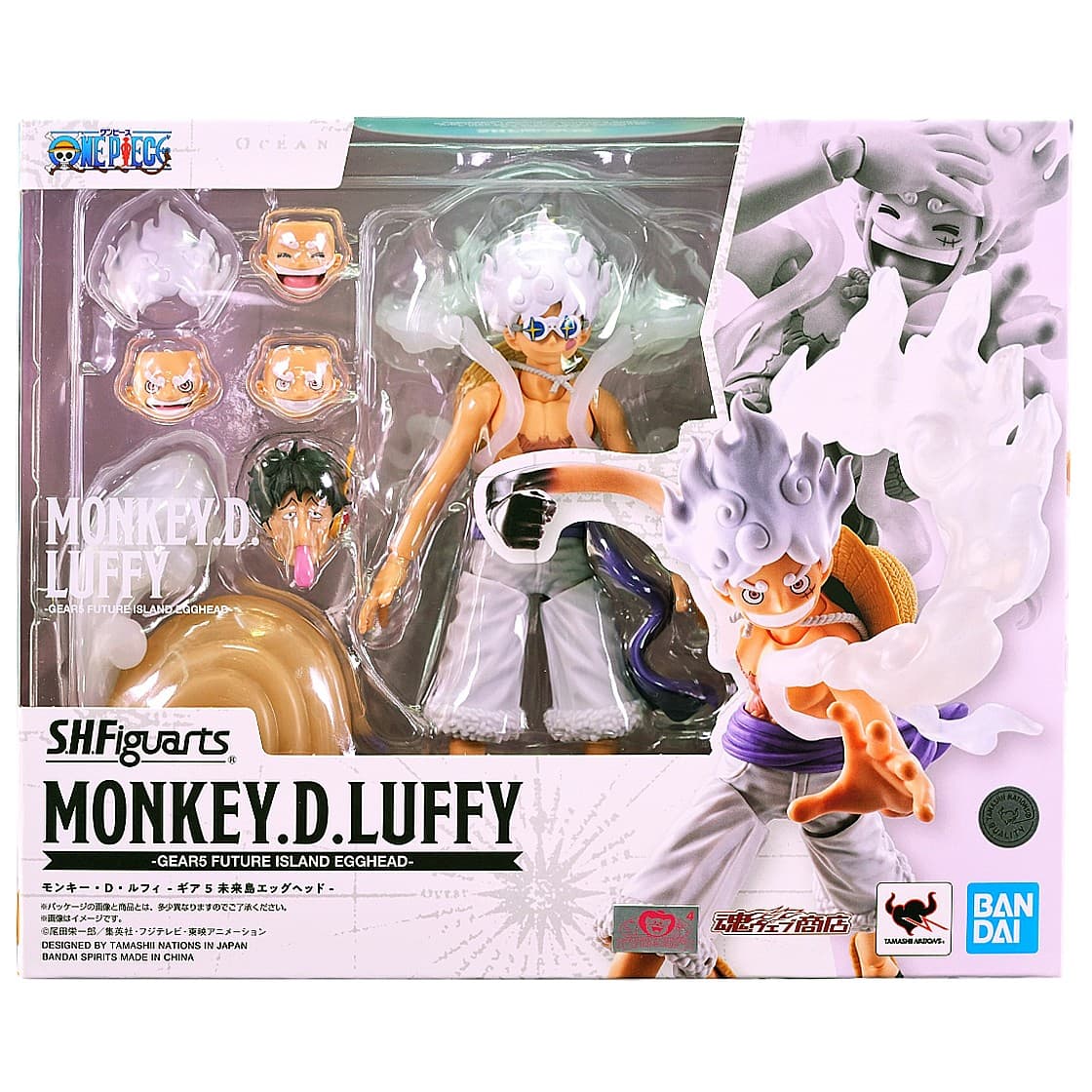 Stock Bandai S.H.Figuarts Monkey D. Luffy Gear 5 Future Island Egghead ONE PIECE