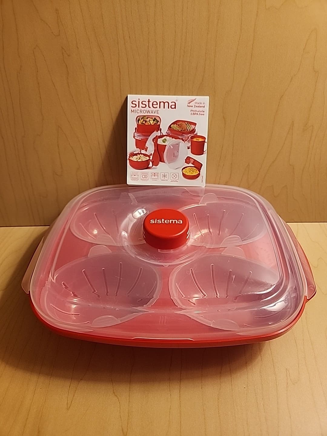 Sistema Microwave Egg Poacher - Red - Good Condition - model 1150