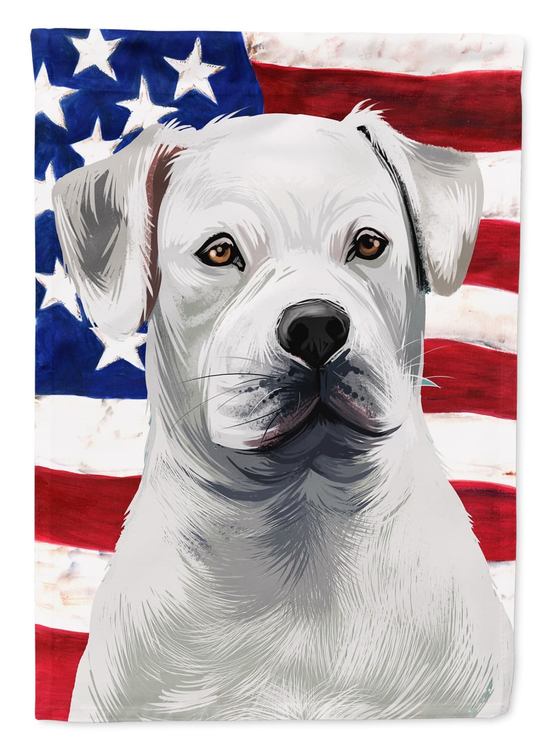 American Bulldog American Flag Garden Flag CK6395GF