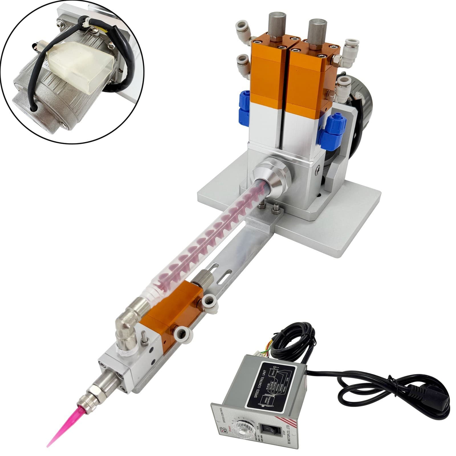 110V Electric Anti-drip Mixing Valve AB Double Liquid Dispensing Valve 0-0.06mpa