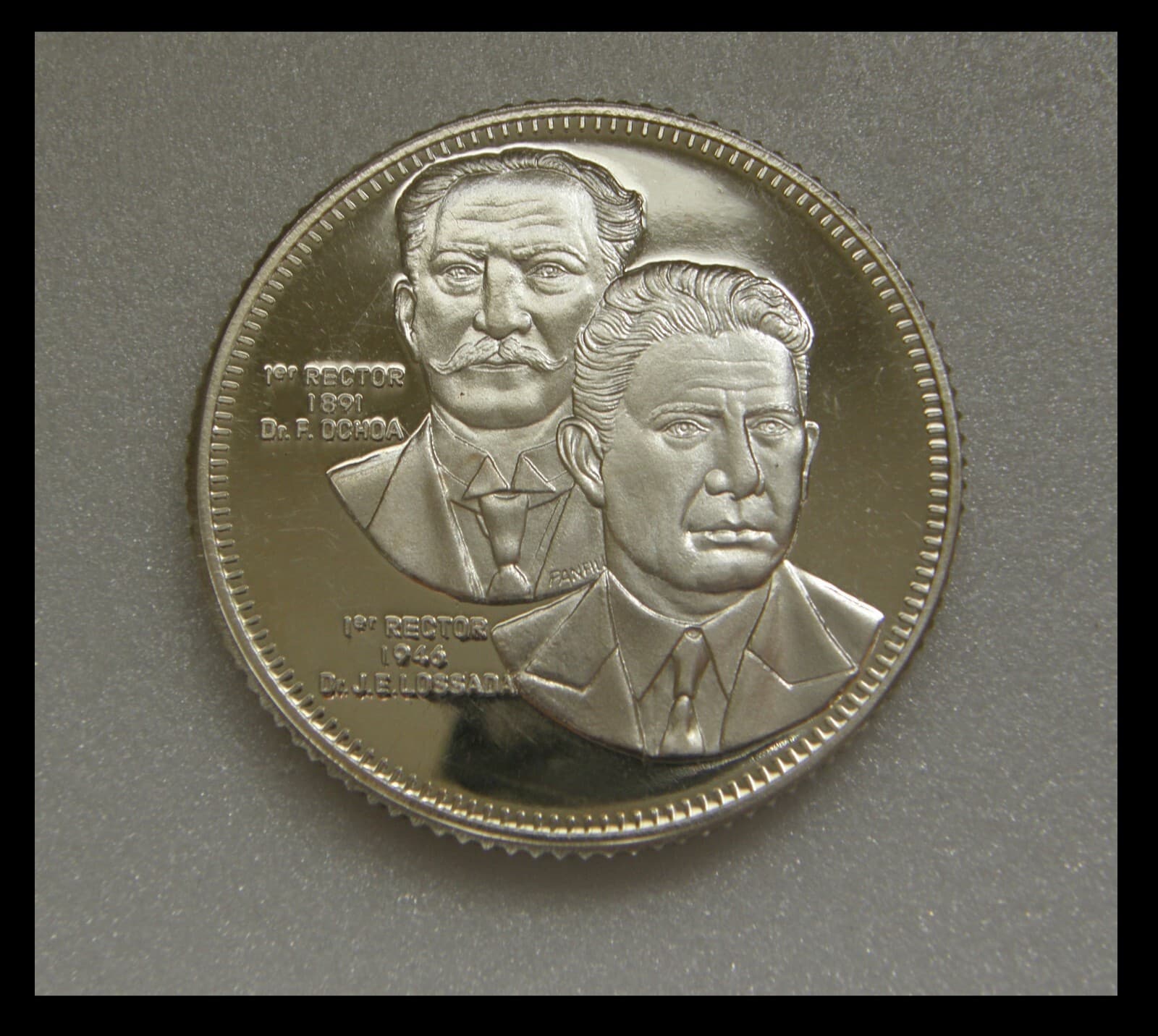 Venezuela Coin 1300 Bolivares 1991 Zulia University LUZ Silver .999 40.0gr 40mm