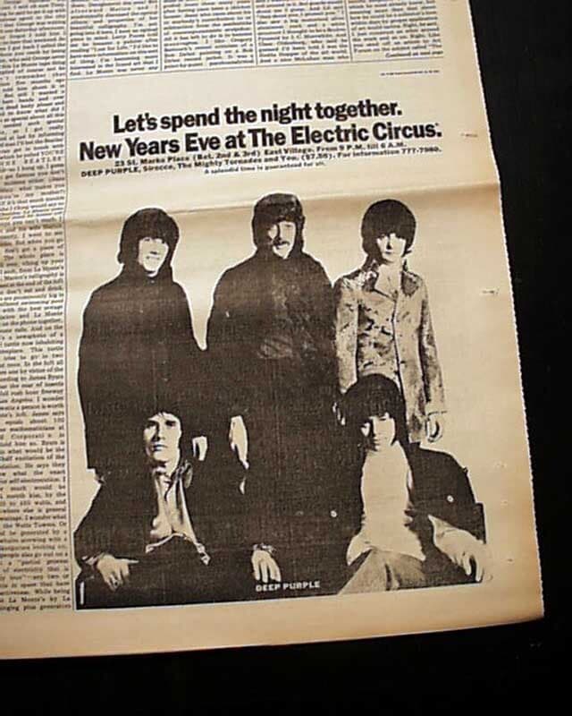 LED ZEPPELIN 1st North American Tour & DEEP PURPLE Concert 1968 Advertisements