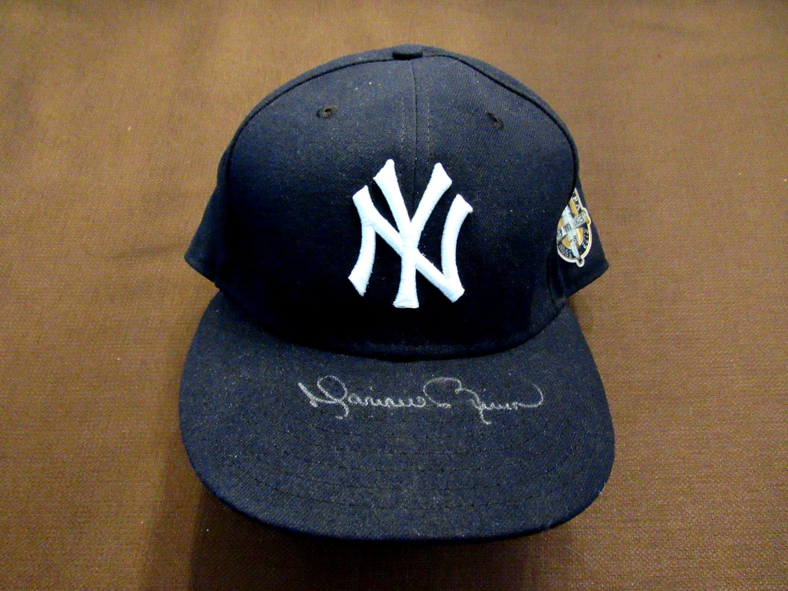 MARIANO RIVERA WSC SAVE LEADER YANKEES SIGNED AUTO NEW ERA MO PATCH CAP HAT JSA