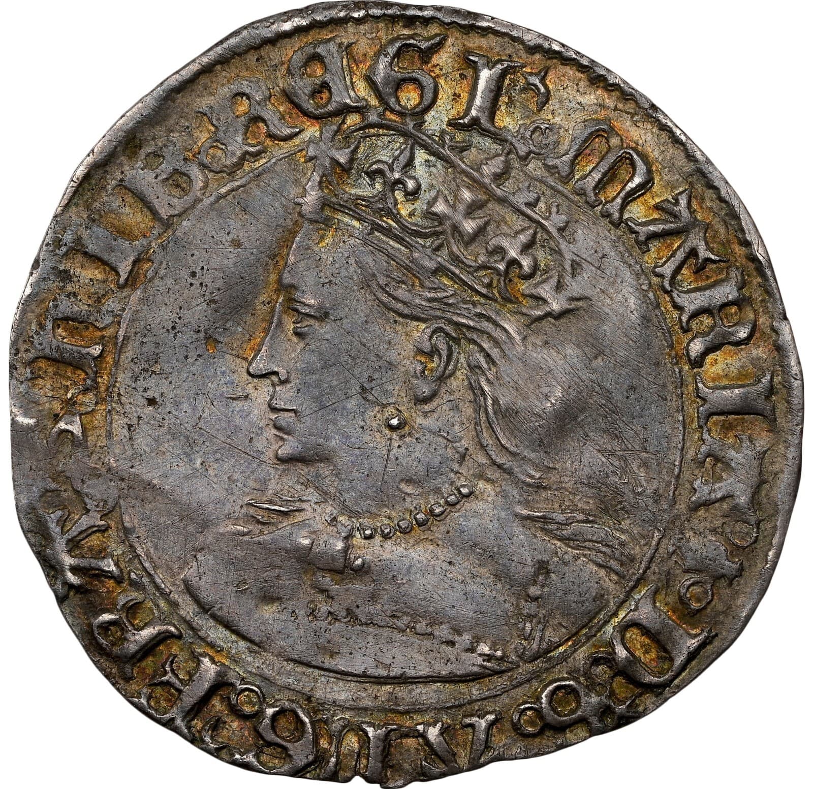 Great Britain - 1553-4 Mary I Groat - NGC XF Details - AMAZING STRIKE & PORTRAIT
