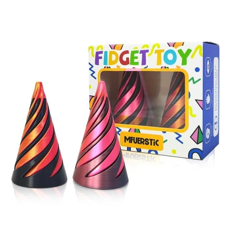 2 Pcs Impossible Pyramid Passthrough Fidget Toys,3D Printed Impossible...