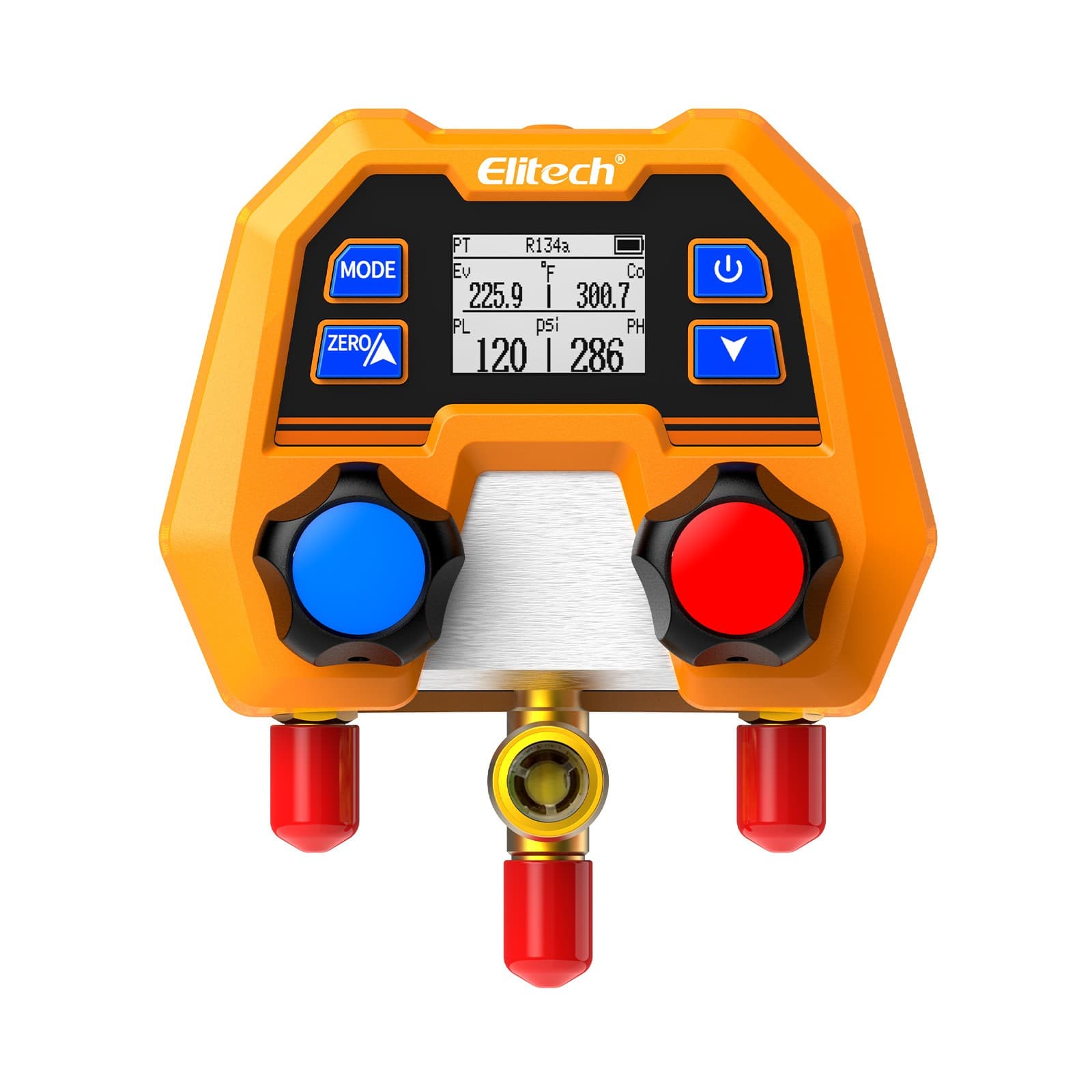 Elitech DMG-2SE Digital Pressure Gauge Dual-table Valve High Accuracy HVAC