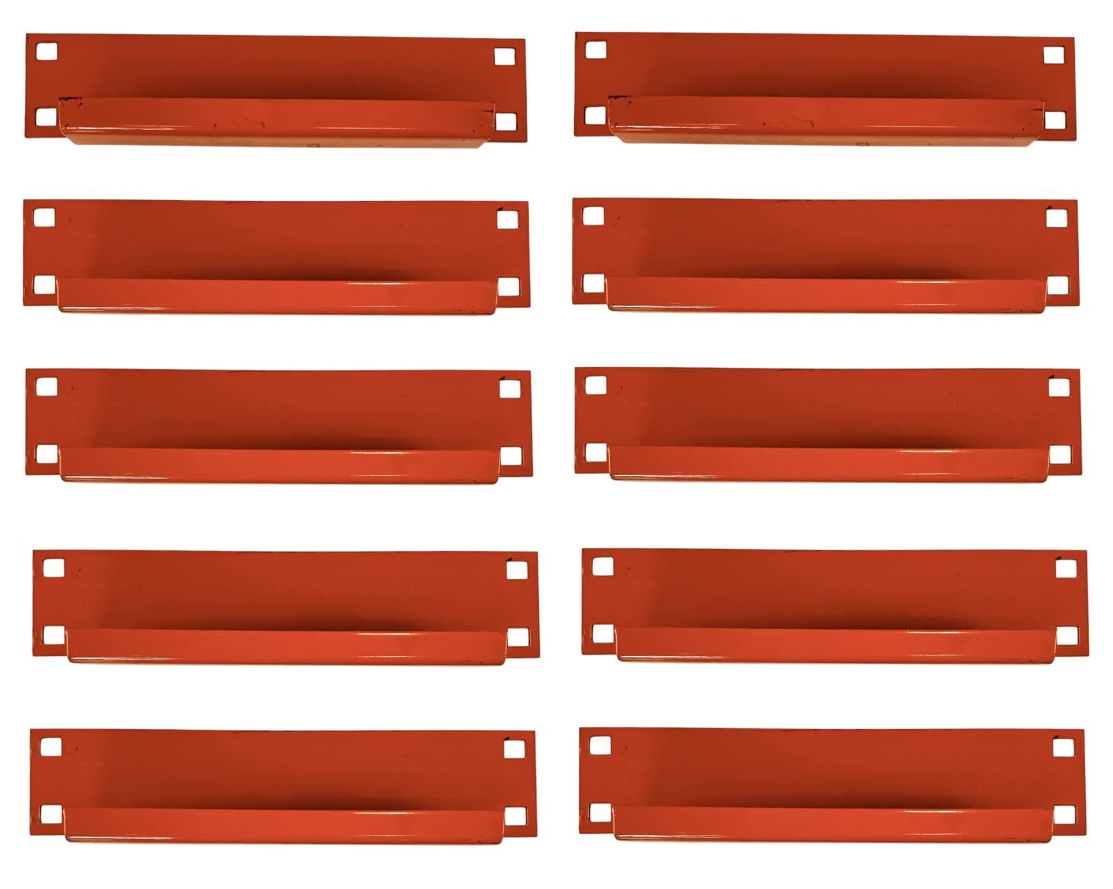 Pack of 8 Pallet Racking 12" Spacers Orange Interlake Mecalux Teardrop Supports