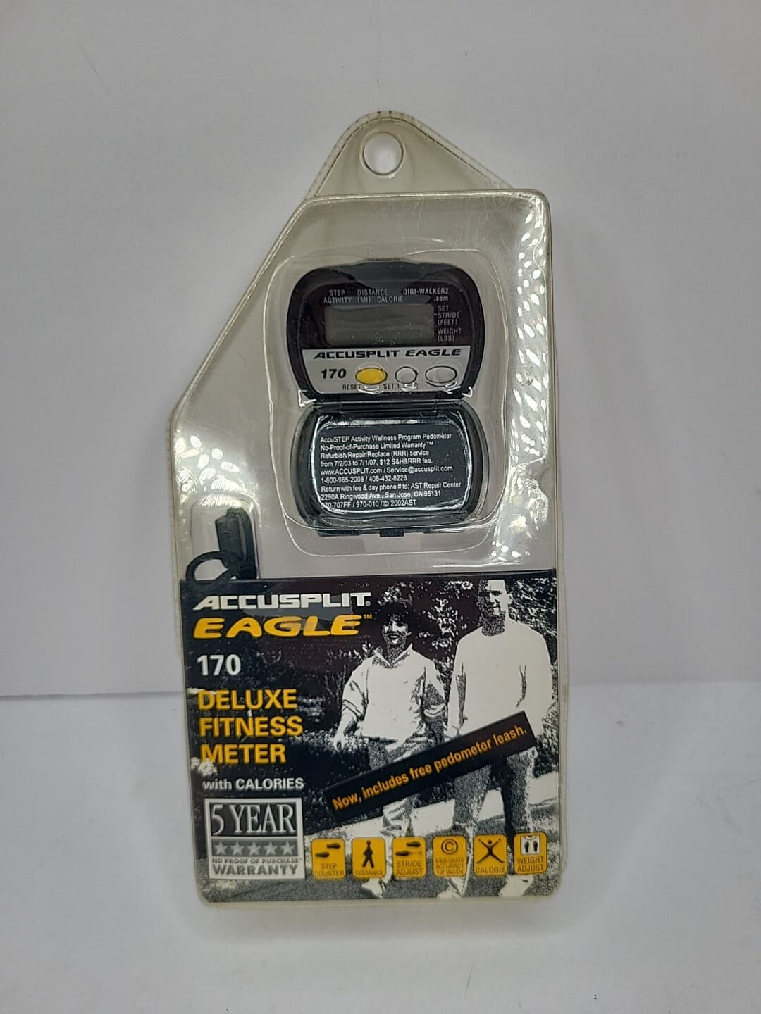 Accusplit Wellness Eagle 170 Deluxe Walking Step Activity Pedometer AE170