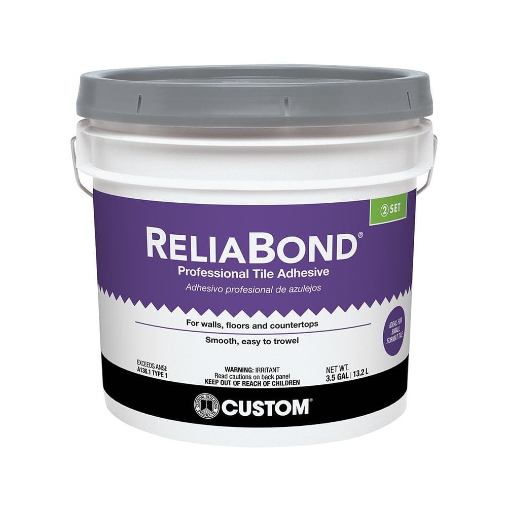 CUSTOM ReliaBond Professional Tile Adhesive, 3.5 Gallon - TDS-189