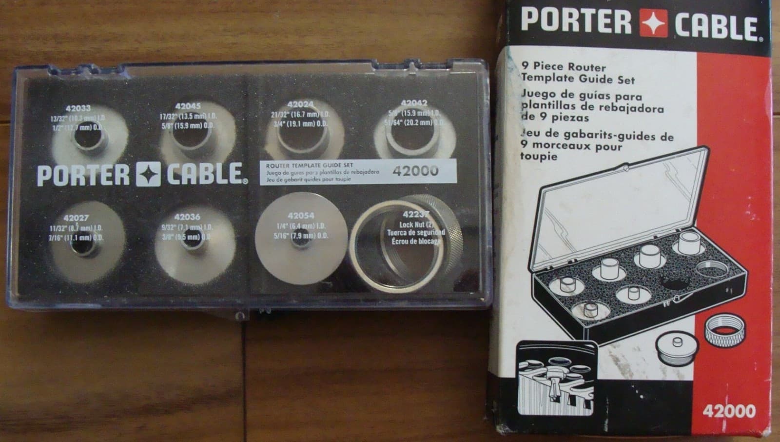NIB. PORTER CABLE Router Templet Guide Kit No 42000 New