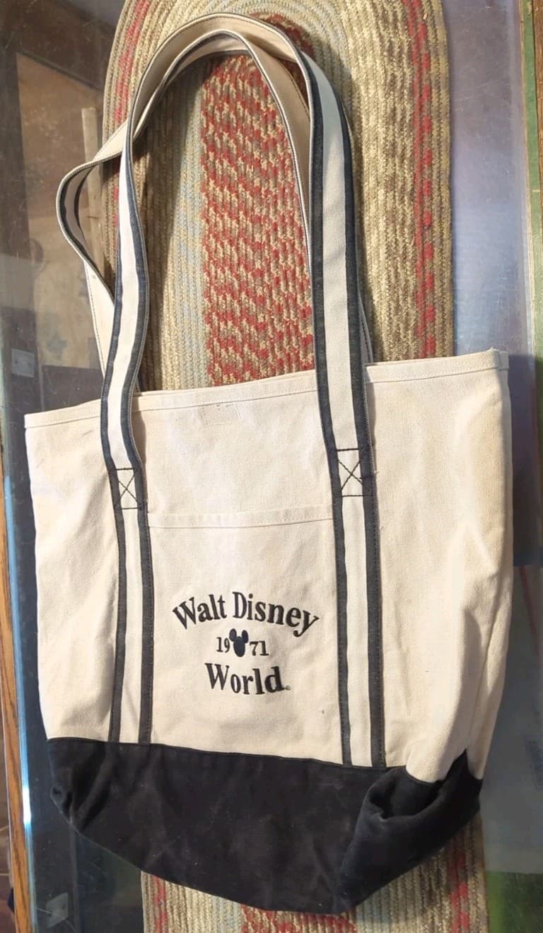 Walt Disney World 1971 Vintage Style Collectible Canvas Tote Bag