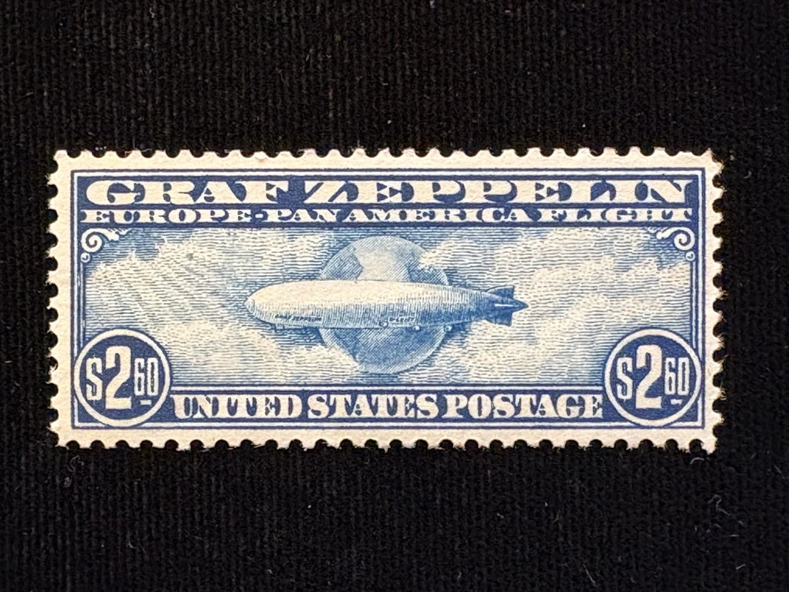 U.S: MINT #C15 NEVER HINGED OG, TINY GUM INCLUSION CV $850