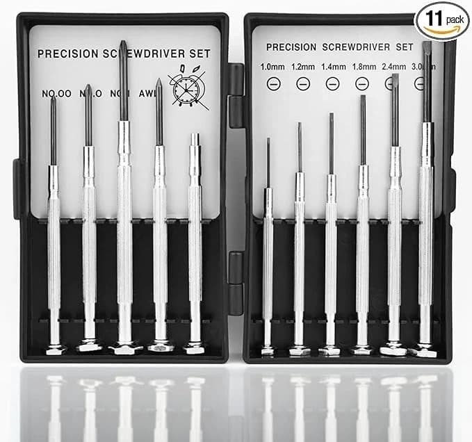 11PCS Small Precision Screwdriver Set Mini Screw Driver Set Kit 6 Different Size