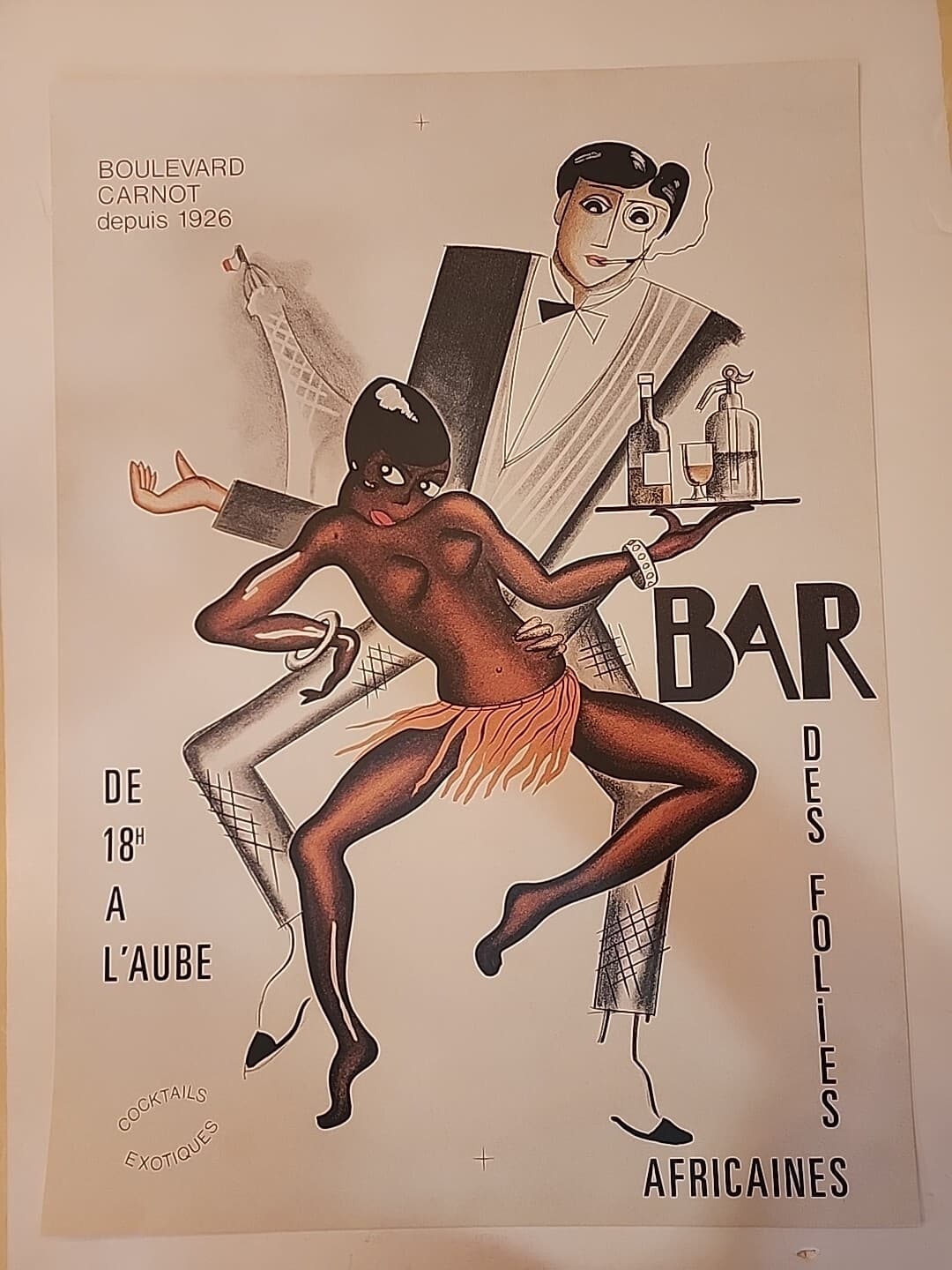 "BAR DES FOLIES AFRICAINES" w/Josephine Baker
