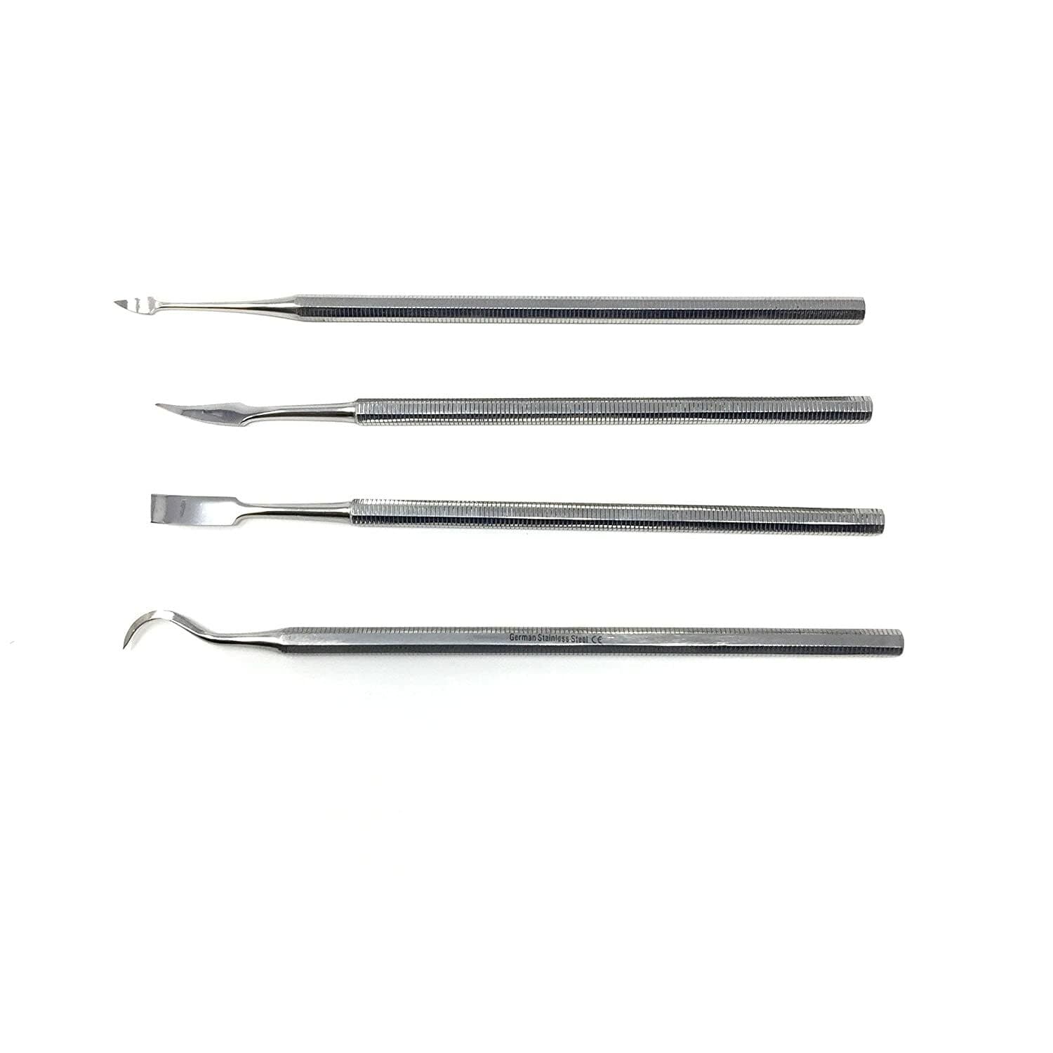 Cynamed Stainless Steel Spatula Wax & Clay Sculpting Tool Carver Dental Pick Set