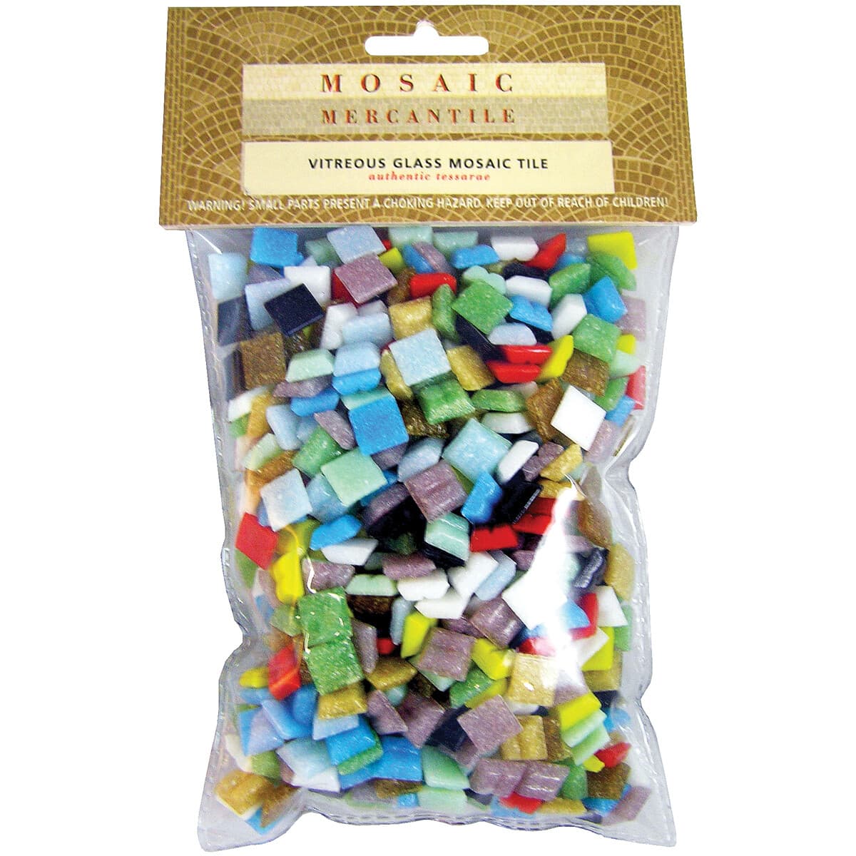 Vitreous Glass Mosaic Tiles 1lb-Assorted (Pack of 1)