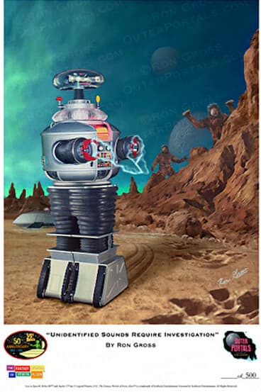 Lost in Space - B9 Print Unidentified Sounds Require Investigation Ron Gross #23