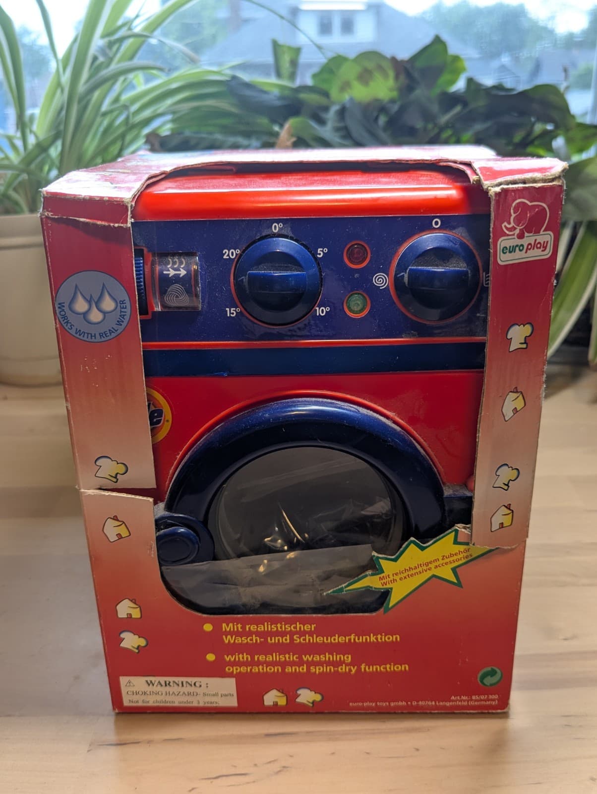 Vintage 1985 Euro Play Tide Junior Washing Machine Toy German NEW RARE