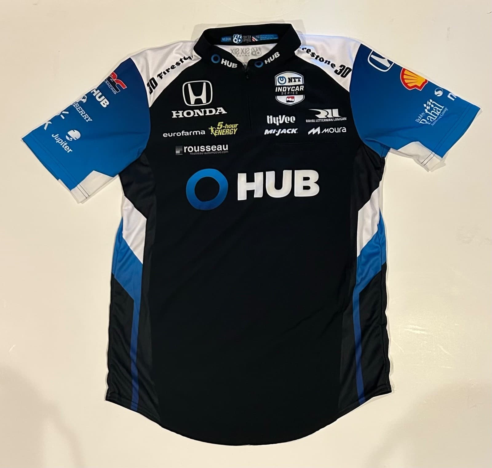 Pietro Fittipaldi Rahal Letterman Lanigan #30 IndyCar Pit Crew Shirt Size Medium