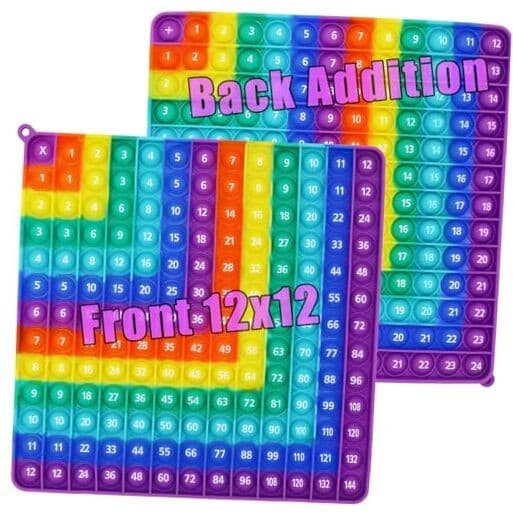 Multiplication 12x12, Addition 1-12, Math Fidget Popper, Learn Multiplication,