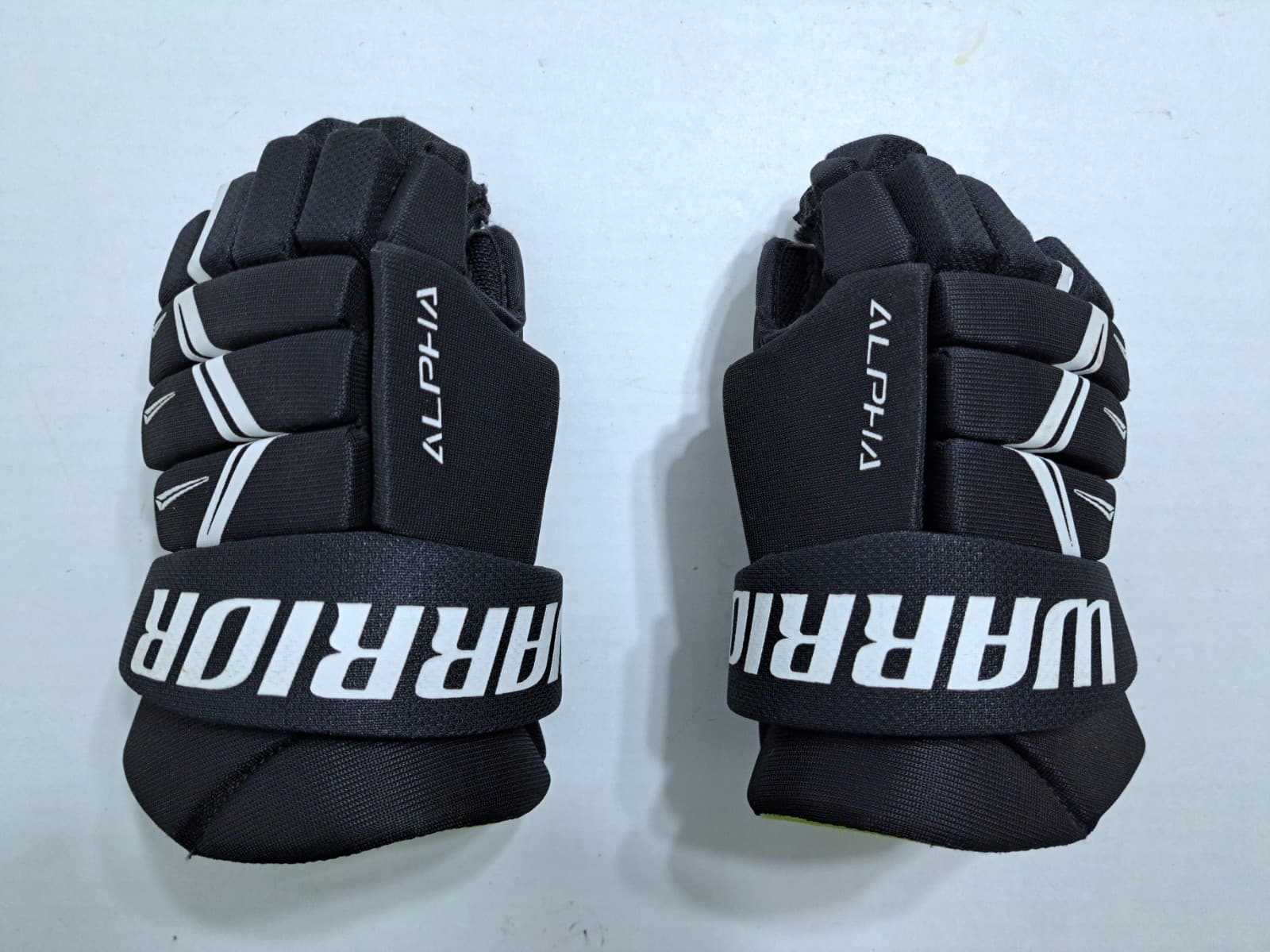 Warrior Alpha 9" Pro Hockey Black Padded Gloves Lacrosse