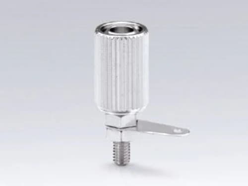 T-10, Sato Parts 9.0mm Diameter Chrome Banana Binding Post for 26-16AWG Wire