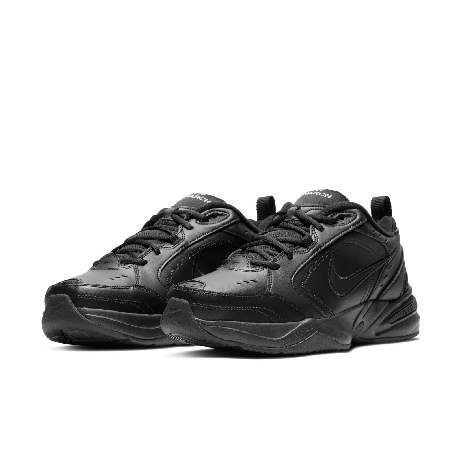 Nike AIR MONARCH IV Men's Black 001 Walking Shoes Medium & WIDE (4E) WIDTH