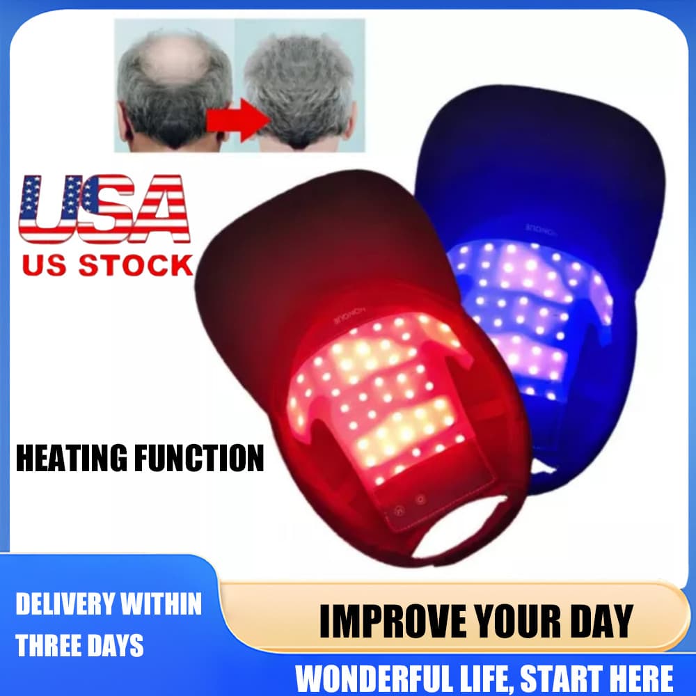 Hair Loss Treatment Heating Cap Red Light Therapy Hat Hair Growth Regrowth US