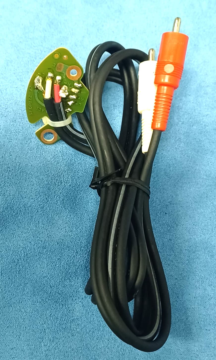 AUTHENTIC OEM Technics SL-1200 1210 RCA Audio Cable w/ PCB, TESTED