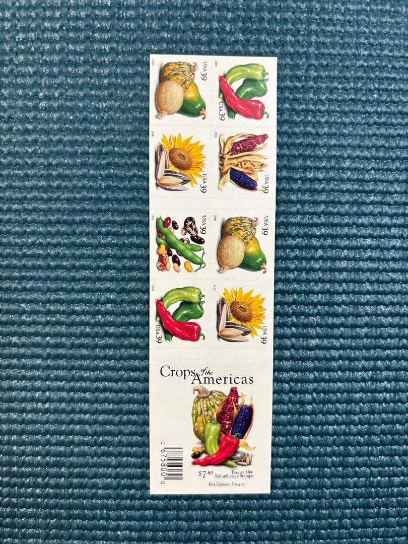 Scott #4012b: Crops of the Americas MNH Booklet of 20.
