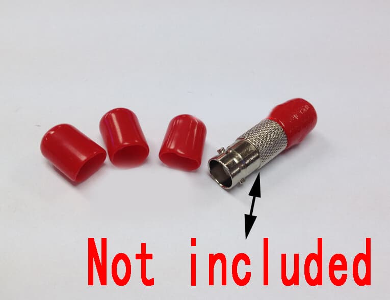 SMA RCA BNC TNC N female Plastic covers Dust cap Red Protection cover