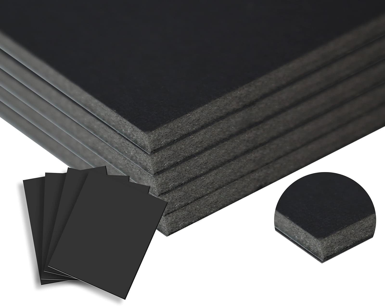 3/16" Black Foam Core Boards 11x14 16x20 20x30 24x36 30x40 32x40 Poster Backing