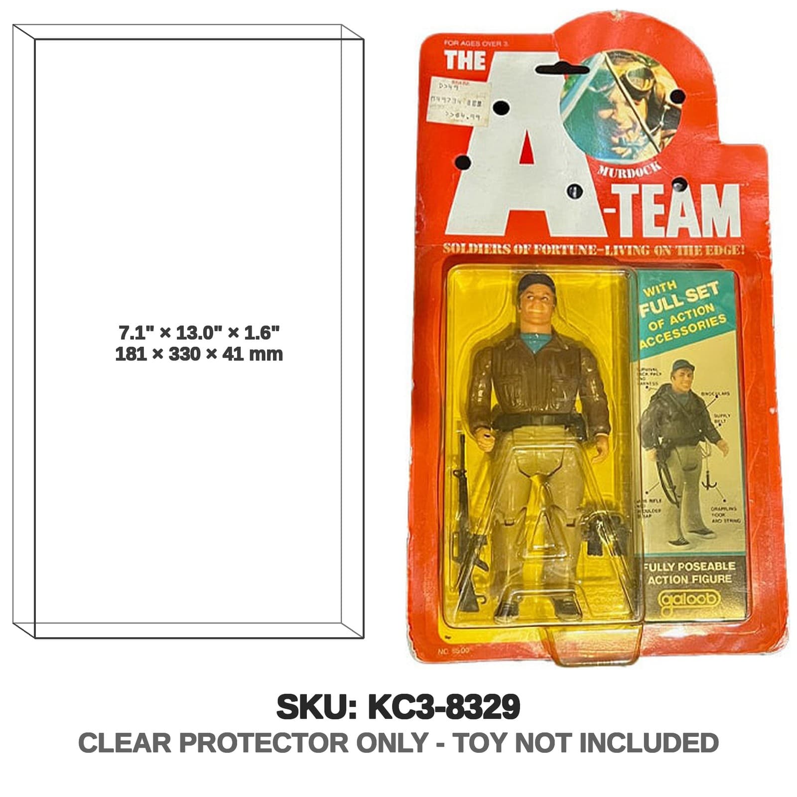 Protector For 1983 Galoob The A-Team Action Figure