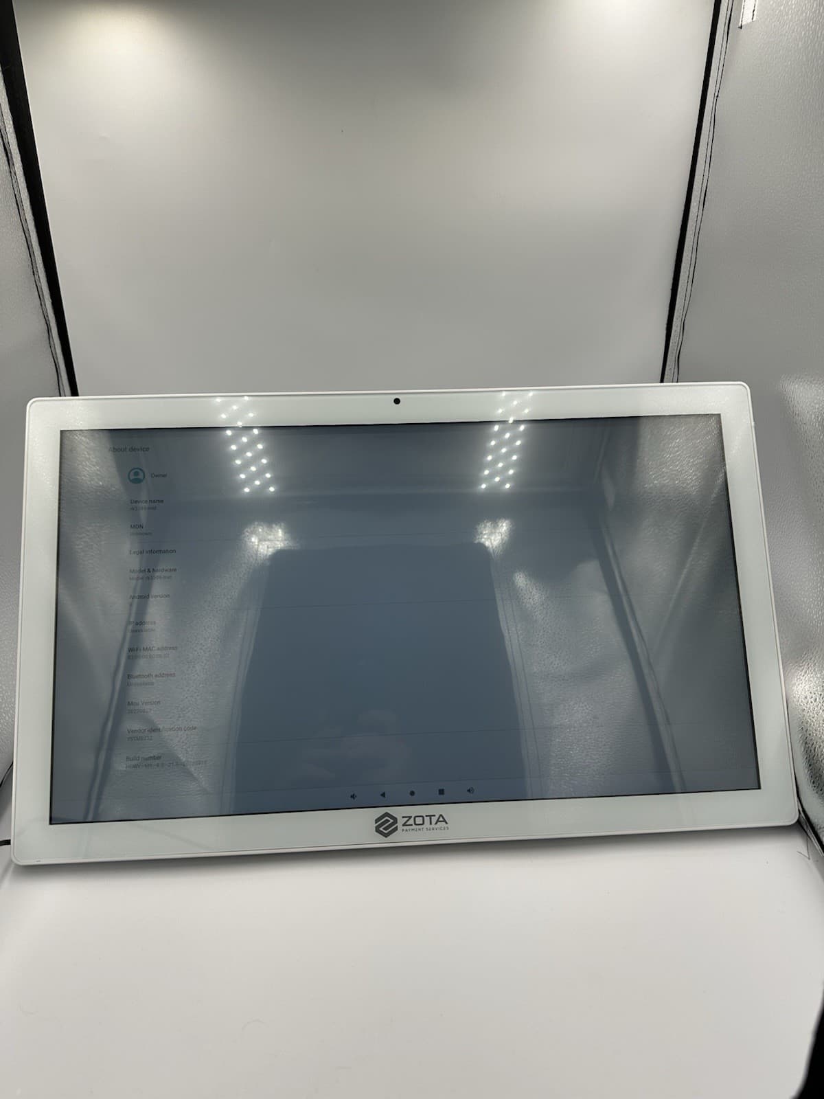 ZOTA AIO Android Touchscreen Terminal – 21.5” Display – Model rk3399 - Android 9