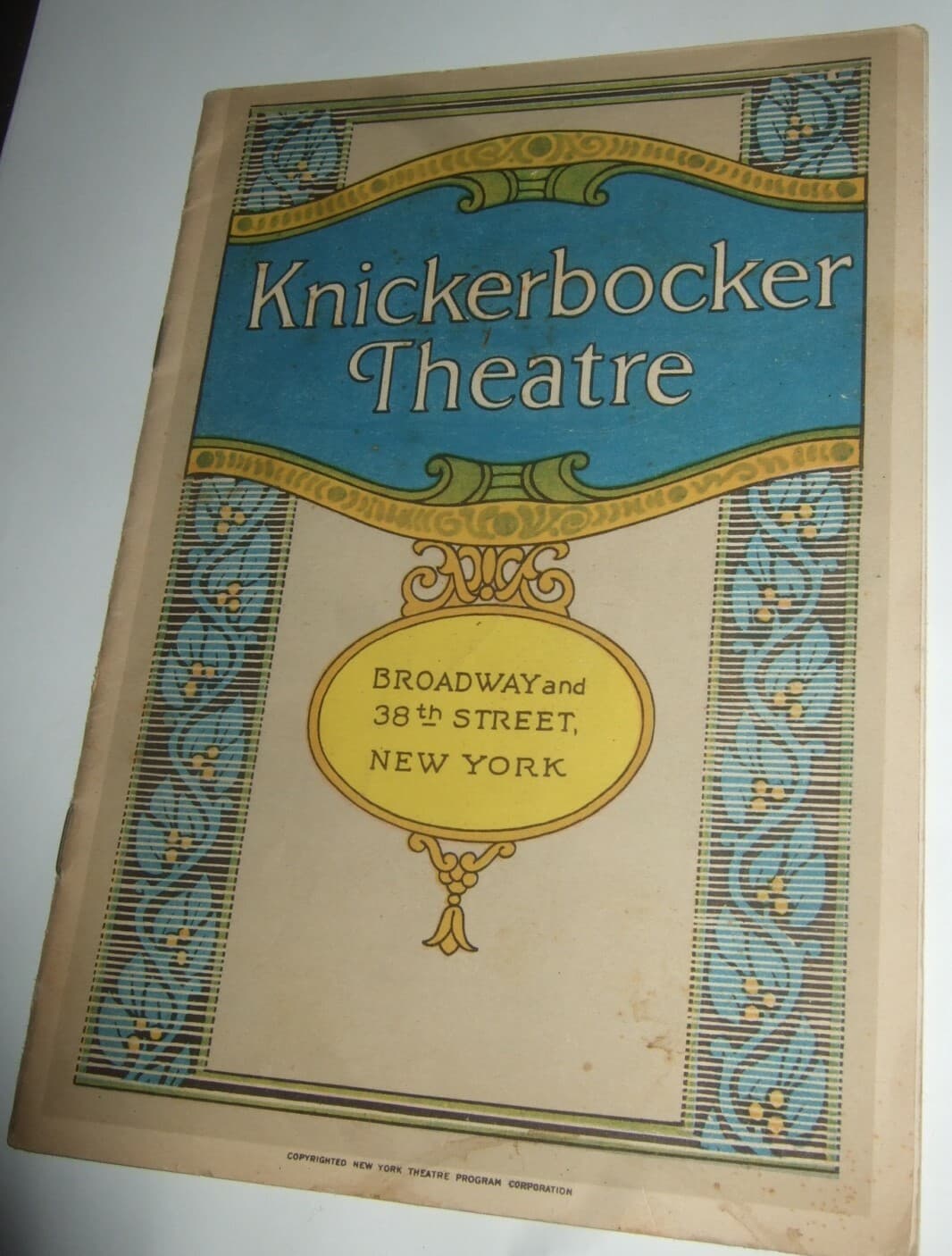 Broadway Knickerbocker Theatre Playbill Great Ads 1928