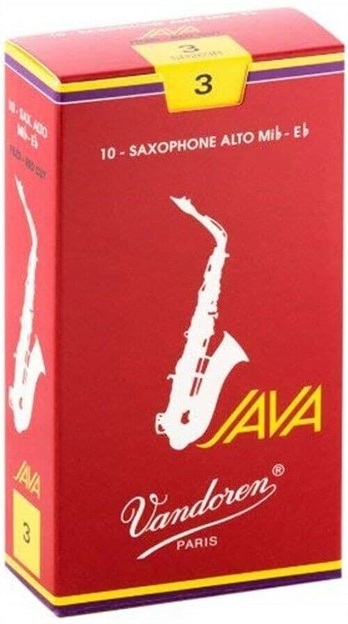 Vandoren Alto Sax Java Red Reeds - Strength 3 - 10-pack - SR263R
