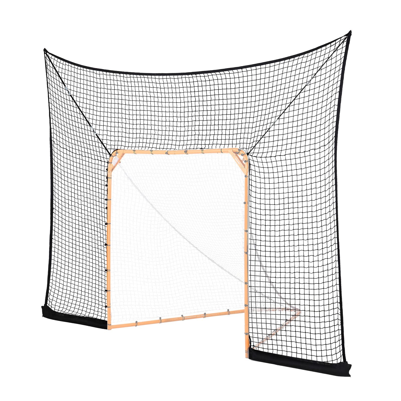 Uimoso 12x9 ft Hockey Lacrosse Backstop Net for Training and Extended Coverage