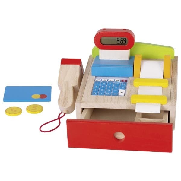 Goki Register Checkout Wooden Toy Shop Checkout 51575
