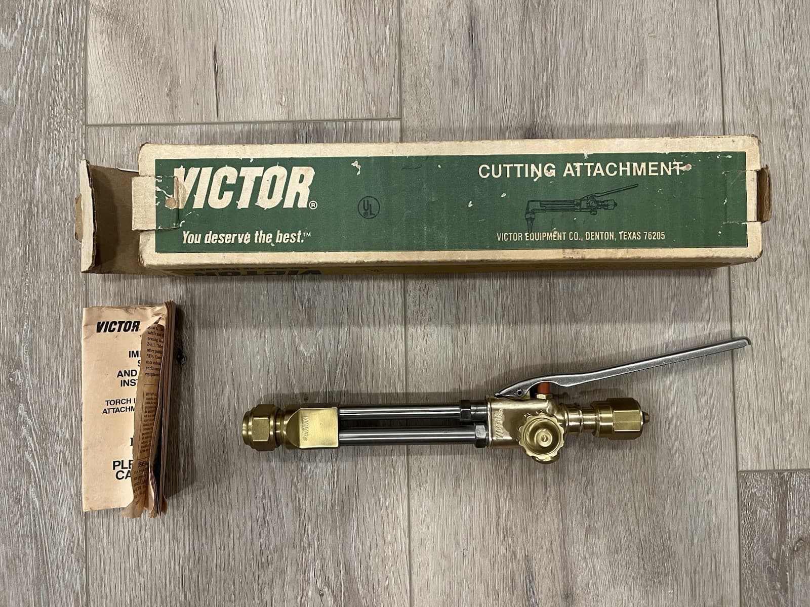 NEW NOS Genuine Victor CA2462 Straight Head Cutting Torch Attachment 0381-0818