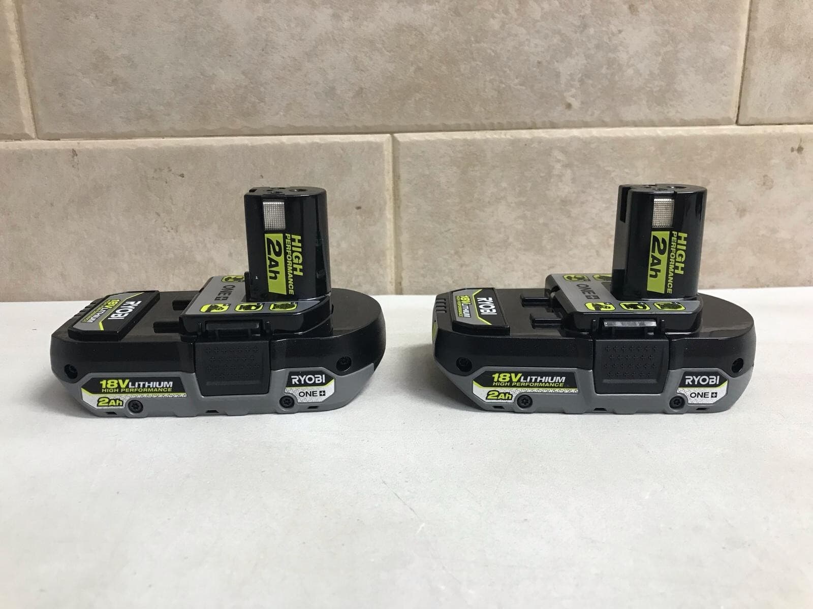 2x Ryobi ONE+ HP 18V High Performance Lithium-Ion 2.0 Ah Battery PBP003 Geniune