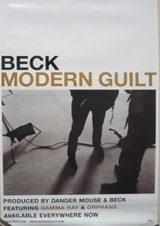 BECK 2008 modern guilt promotional poster New Old Stock Flawless Condition