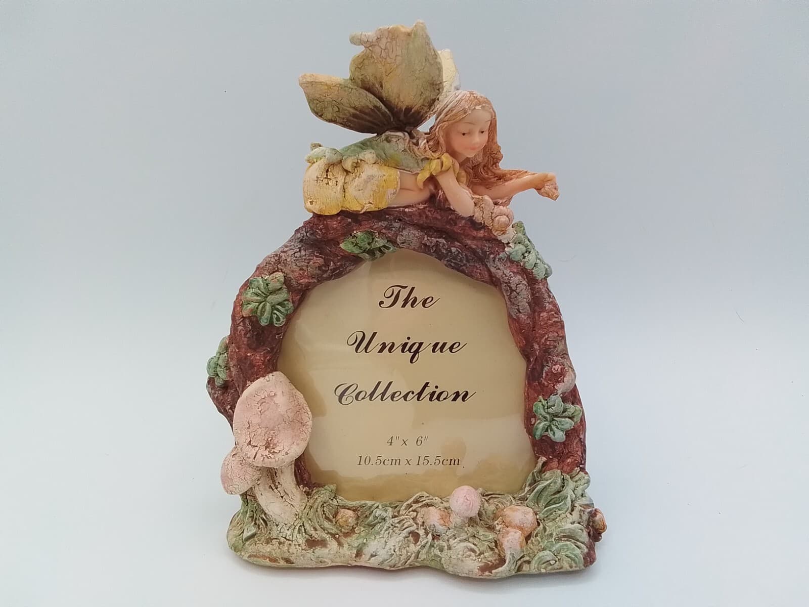 FAIRY MYSTICAL CREATURE 4 × 6" PICTURE PHOTO FRAME VINTAGE MUSHROOM FOREST WINGS