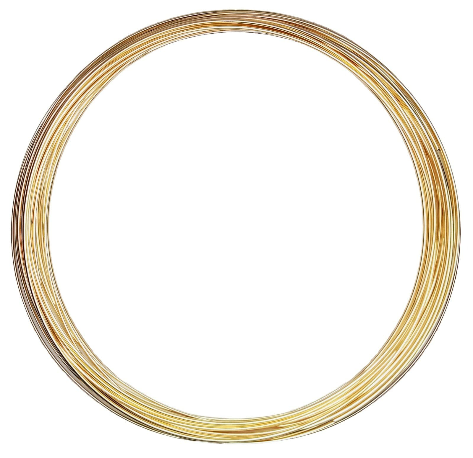14/20 Yellow Gold-Filled Wire | Round | Dead Soft | 10-30 Gauge | 1-10 ft | USA