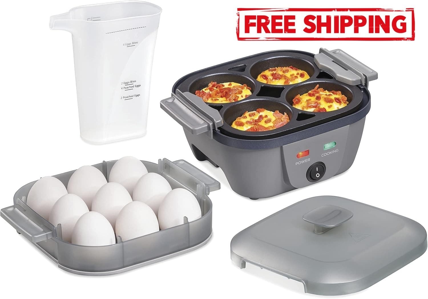 Sartén antiadherente de 5,25" para tortillas, revueltos y freír, gris, NUEVO US