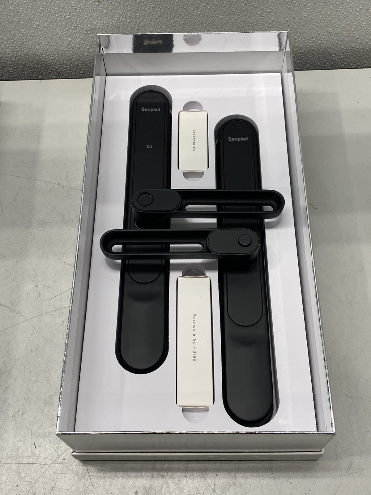 Simpled SS Slim Series Smart Lock Matte Black SS-SP