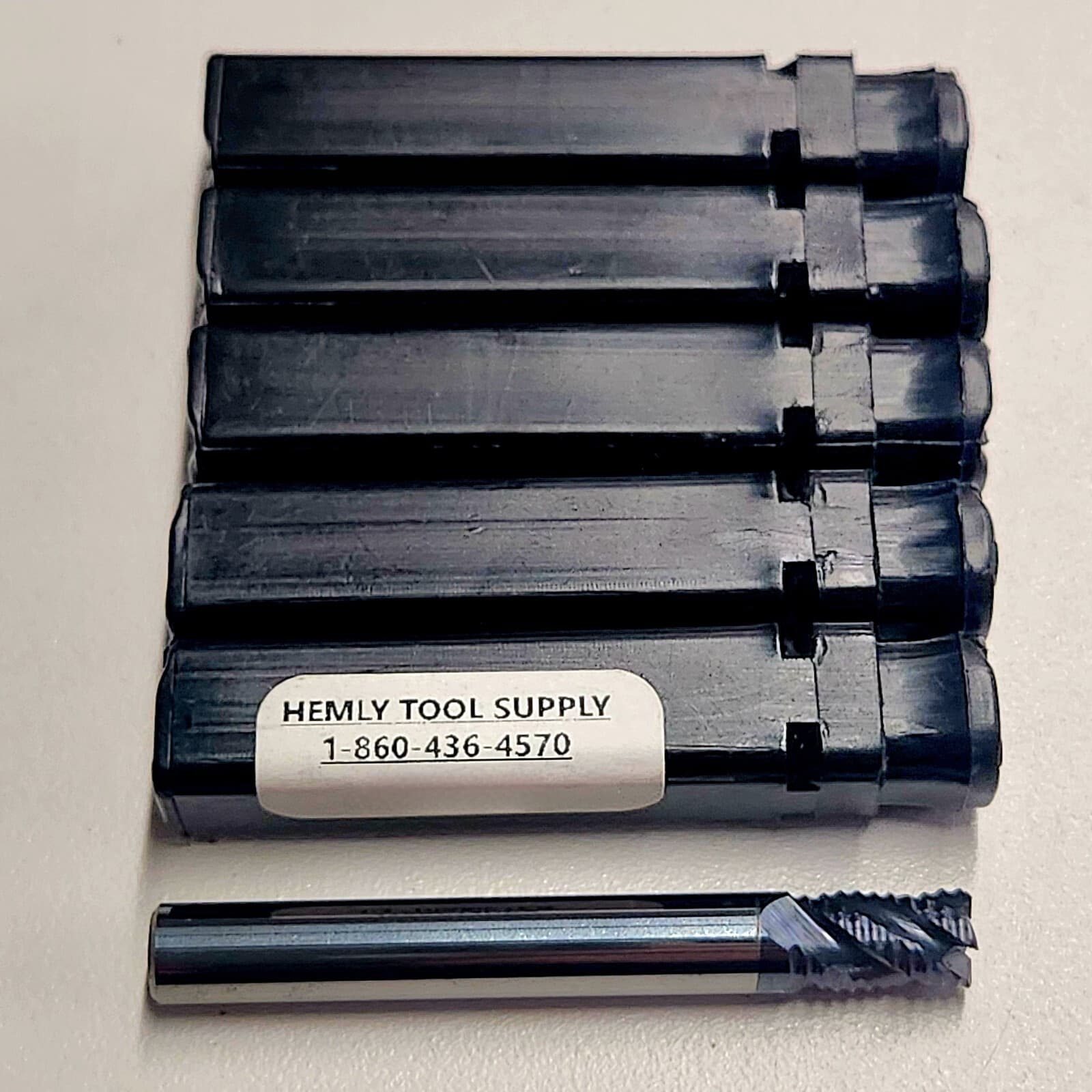 CARBIDE ROUGHING END MILL 1/4"STUB 4FL FINE PITCH VARIABLE 170RF14HDS USA (5PC)