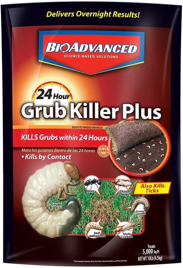 BioAdvanced 24 Hour Grub Killer Plus 10 LB Granules – Fast Lawn Pest Control