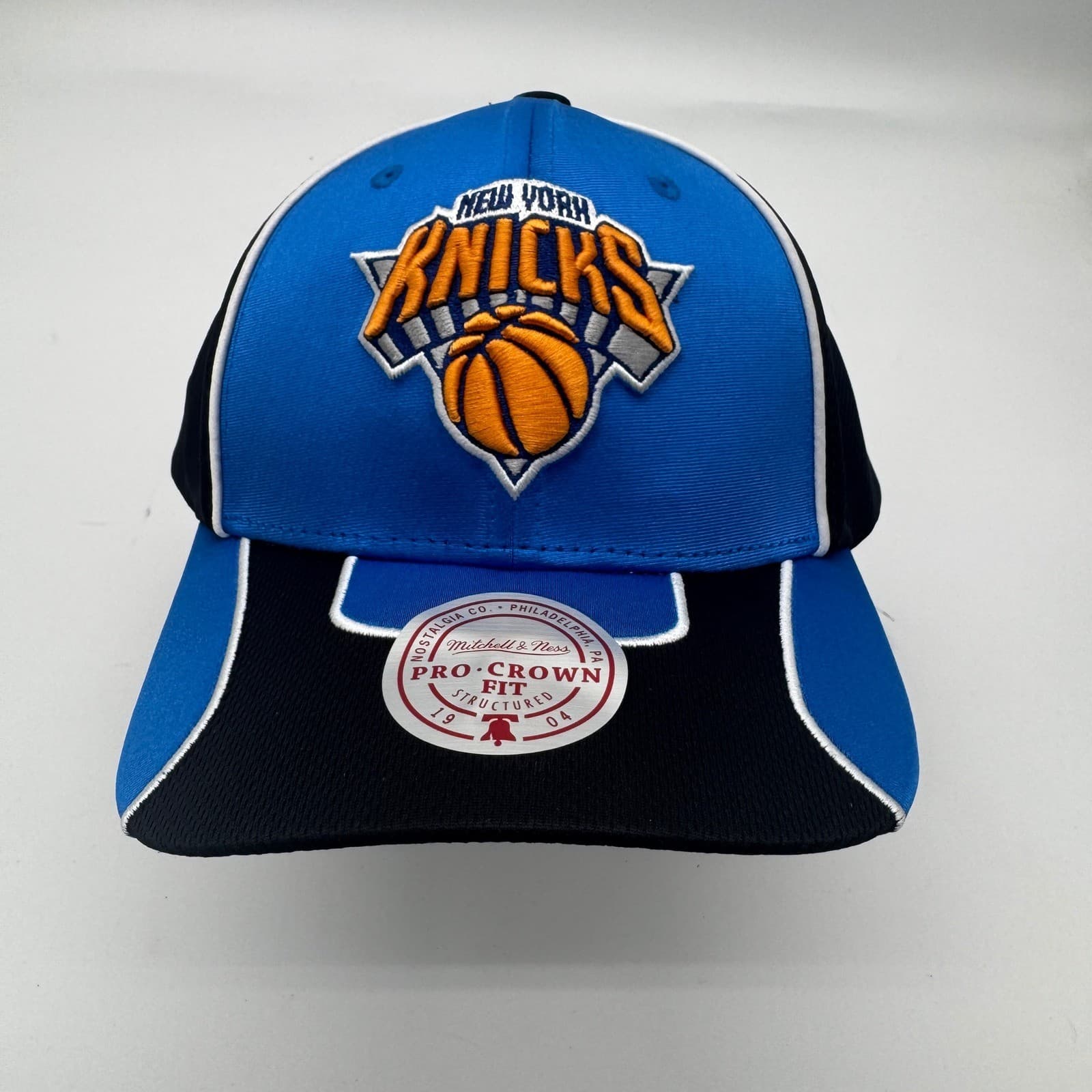 Mitchell & Ness NBA Knicks Snapback Hat Pro Crown Fit Structured Basketball NEW