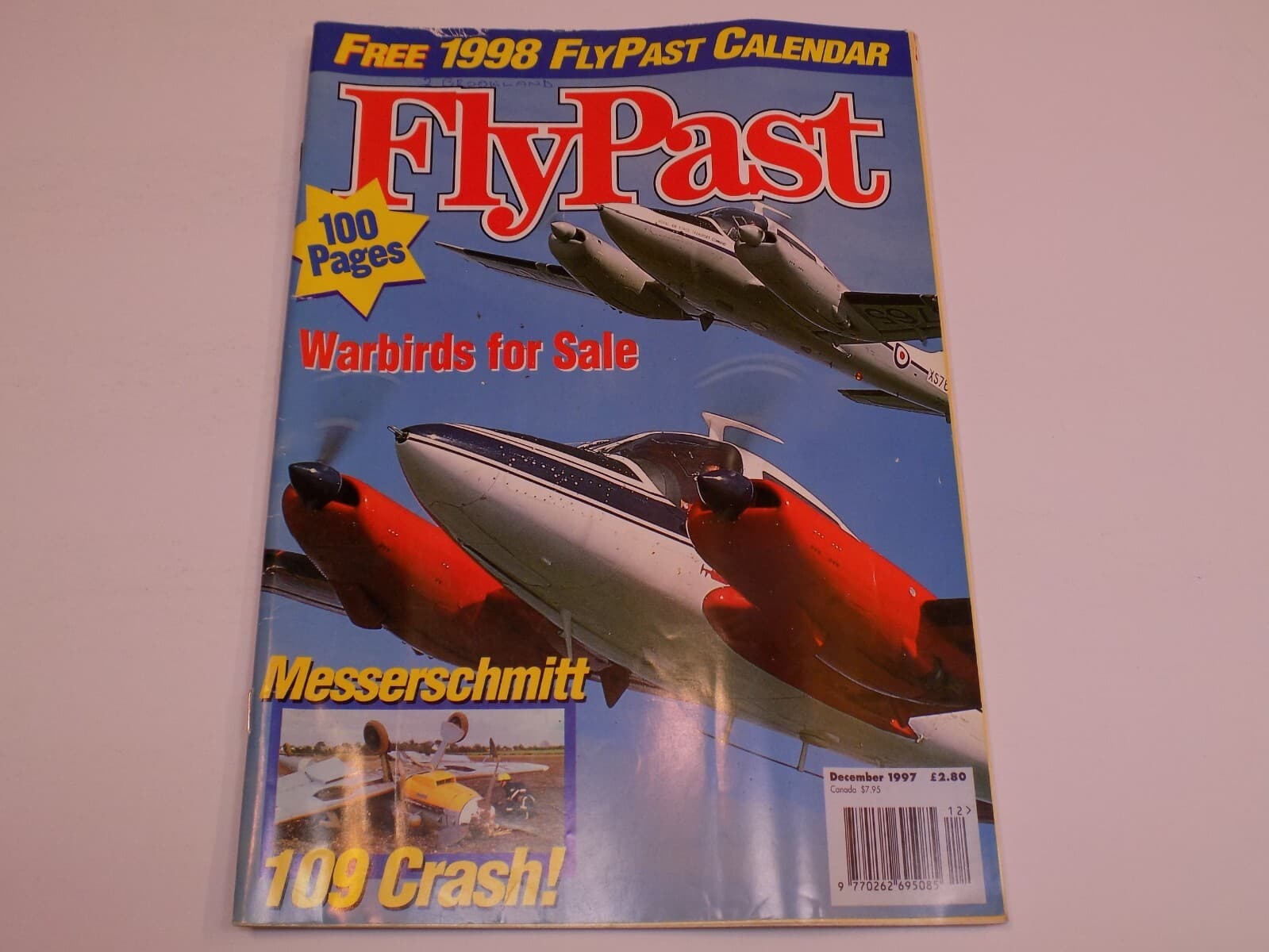 Fly Past Magazine Dec 1997 Britain RAF Warbirds Messerschmitt 109 Crash Airplane
