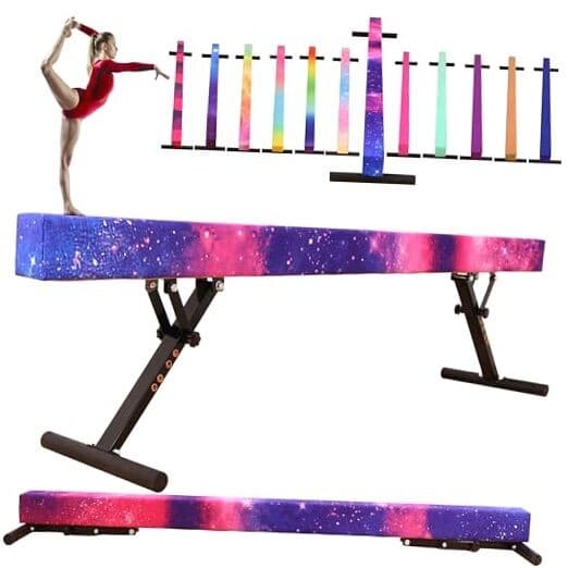 8 Ft Gymnastic Balance Beam Height: 7 inch-22 inch ; Length: 8 Ft Magic Star